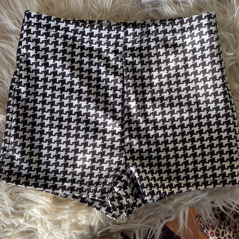 Shorts in houndstooths shorty shorts high rise - Picture 3 of 4